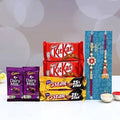 Ethnic Lumba Rakhi Set N Chocolates | Grocsy