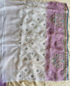 KC Designer Purple Ombre Straight Suit For Women With Hand Embroidery | Grocsy