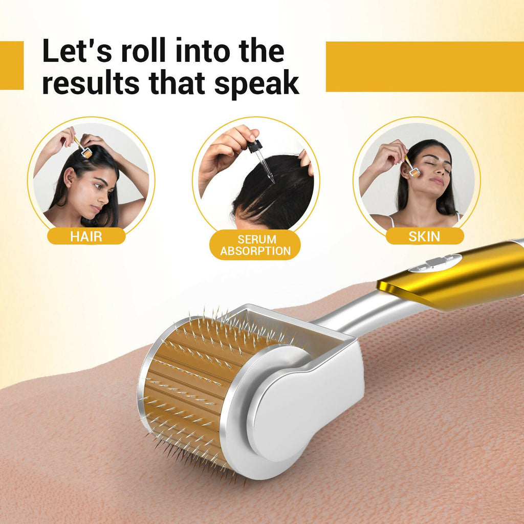 Sotrue Derma Roller Professional For Hair Growth 1 Mm With 192 Stainless Steel Needles | Grocsy