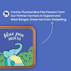 Tea Trunk Blue Pea Flowers Natural Anti-Oxidant Butterfly Pea Flower Tisane Green Tea | Grocsy