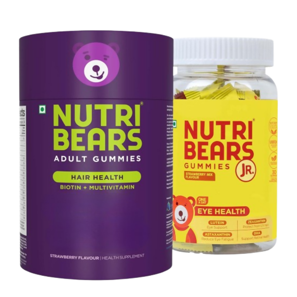 NutriBears Kids Eye Health and Biotin Hair Gummies | Grocsy