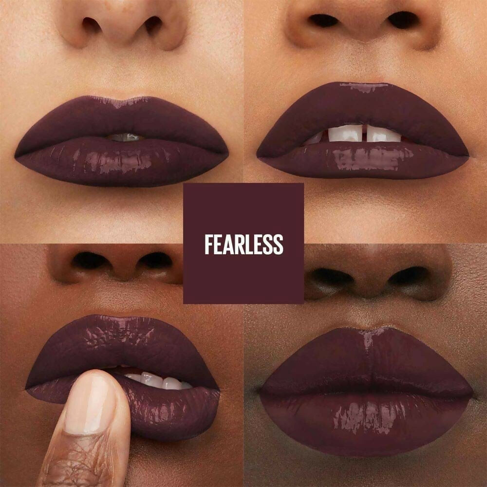 Maybelline New York Super Stay Vinyl Ink Liquid Lipstick, Instant Shine Lasts Up To 16H - Fearless | Grocsy