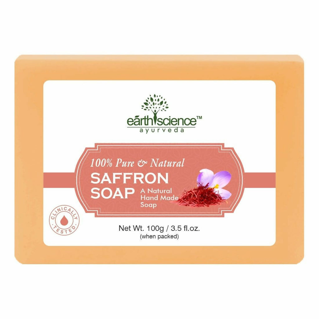 Earth Science Ayurveda Saffron Bath Soap | Grocsy