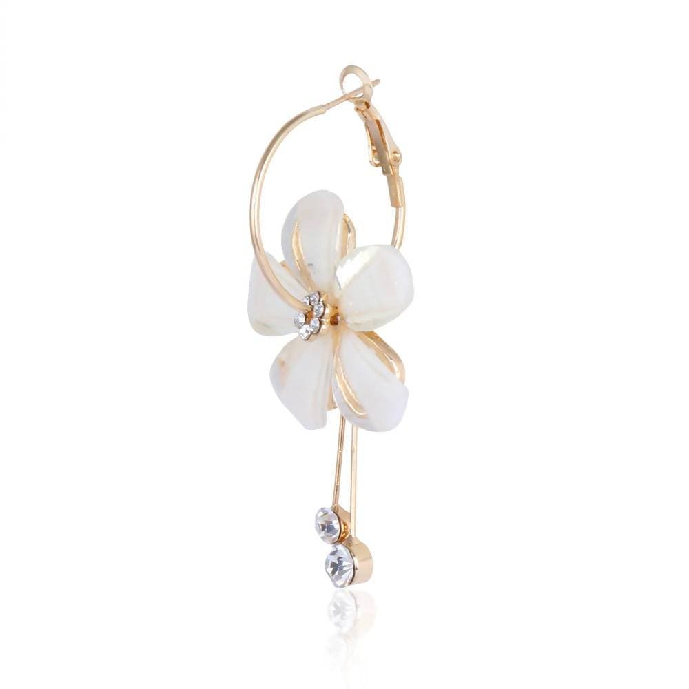 Trendoo Jewelry Gold-Polished Stylish Fancy Party Wear Beige Drops | Grocsy