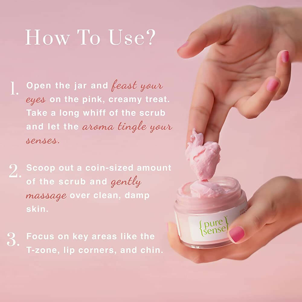 PureSense Pink Guava Face Scrub | Grocsy