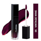 FLiCKA Set and Attack Liquid Matte Lipstick 06 Vintage Wine - Maroon | Grocsy