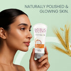 Lotus Herbals WhiteGlow Skin Brightening Oatmeal & Yogurt Gentle Exfoliator Scrub | Grocsy