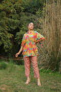 Women's Casual Fashionable Multi Mull Cotton co-ord set - Anya | Grocsy