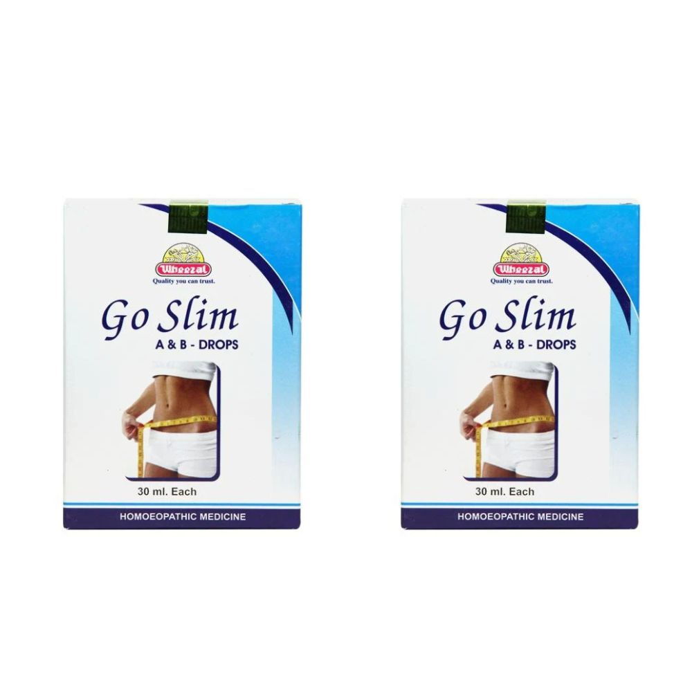 Wheezal Homeopathy Go Slim A & B Drops | Grocsy