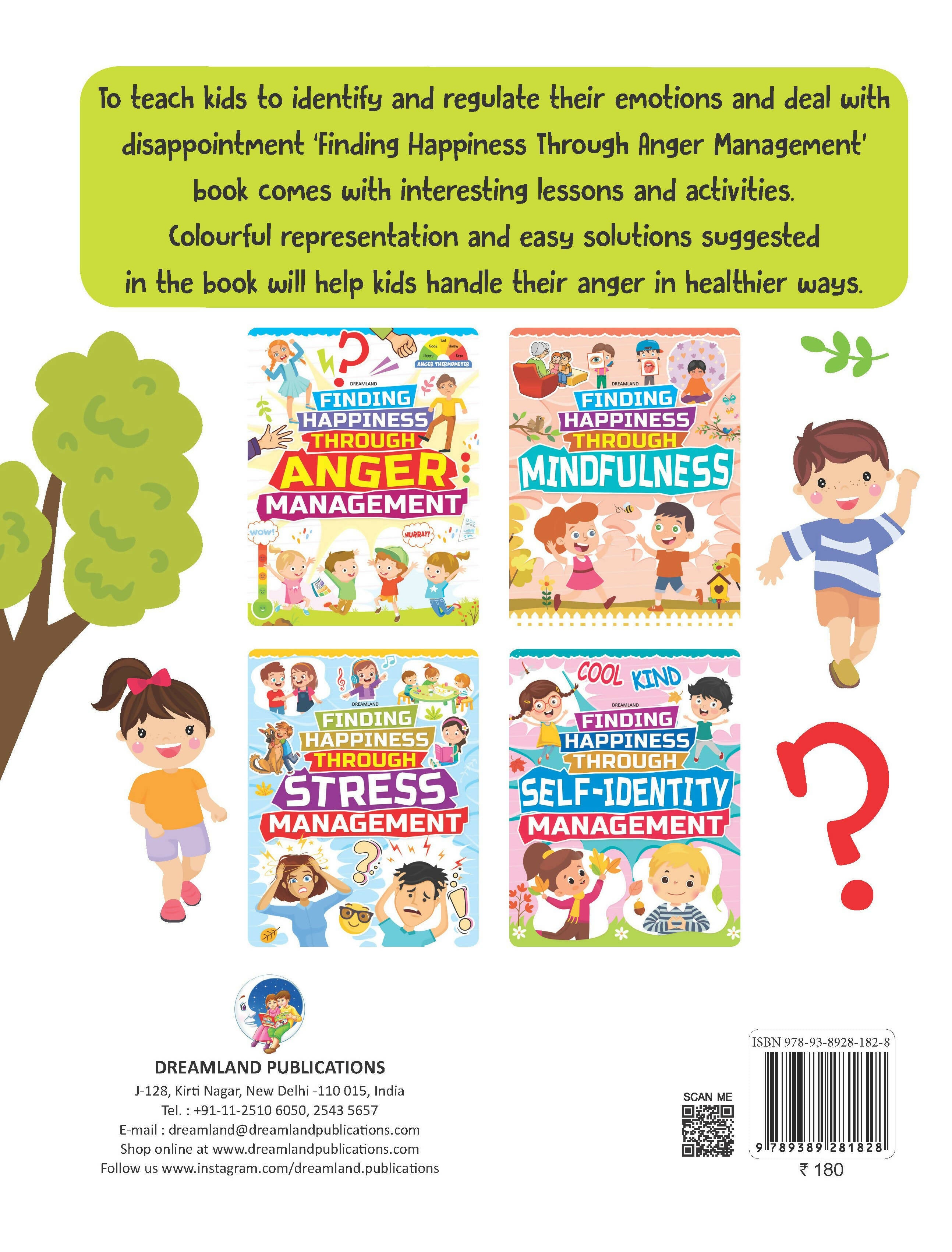 Dreamland Anger Management - Finding Happiness Series : Children Interactive & Activity Book | Grocsy