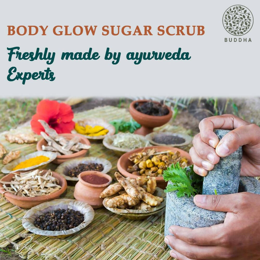 Buddha Natural Body Glow Sugar Scrub | Grocsy