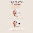 Glam21 Ultra HD Liquid Concealer for HD Finish - Medium Warm | Grocsy