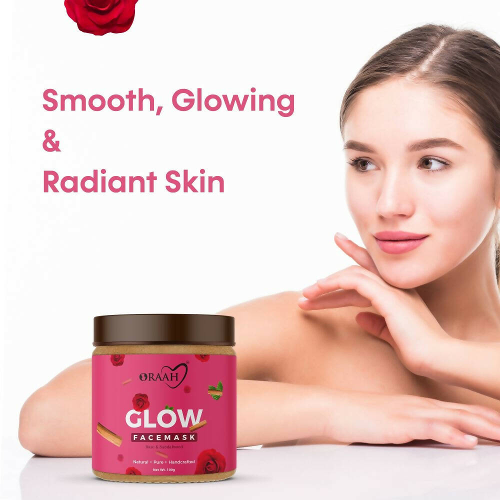 Oraah Beauty Care Combo (Hair Oil + Hair Mask + Glow Face Mask) | Grocsy