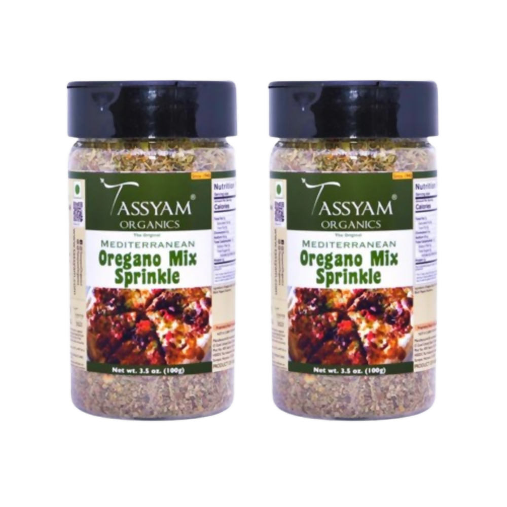 Tassyam Organics Oregano Mix Sprinkle Seasoning | Grocsy