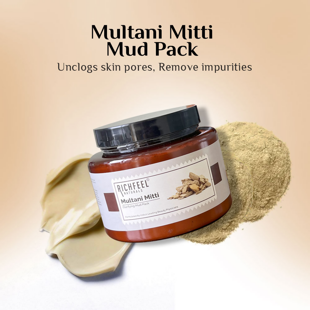 Richfeel Multani Mitti Powder (Fuller's Earth) For Soft | Grocsy