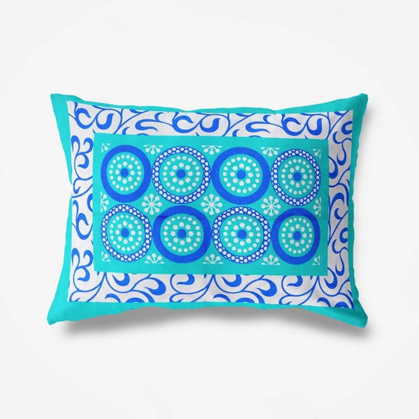 Vamika Latest Printed Cotton Sea Green & White Bedsheet With Pillow Covers (LEOC_CHKR_SG) | Grocsy