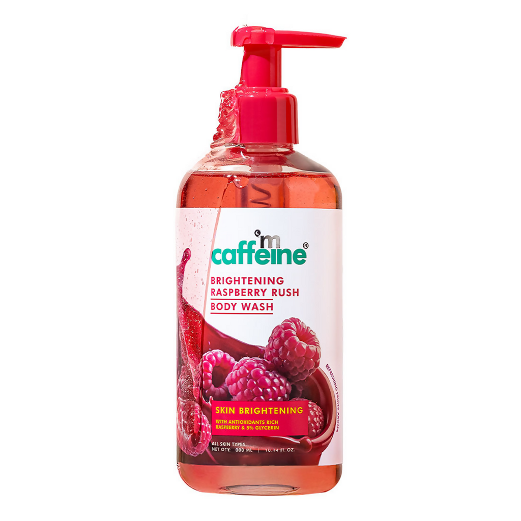 mcaffeine Brightening Raspberry Rush Body Wash For Brighter Glowing Skin | Grocsy