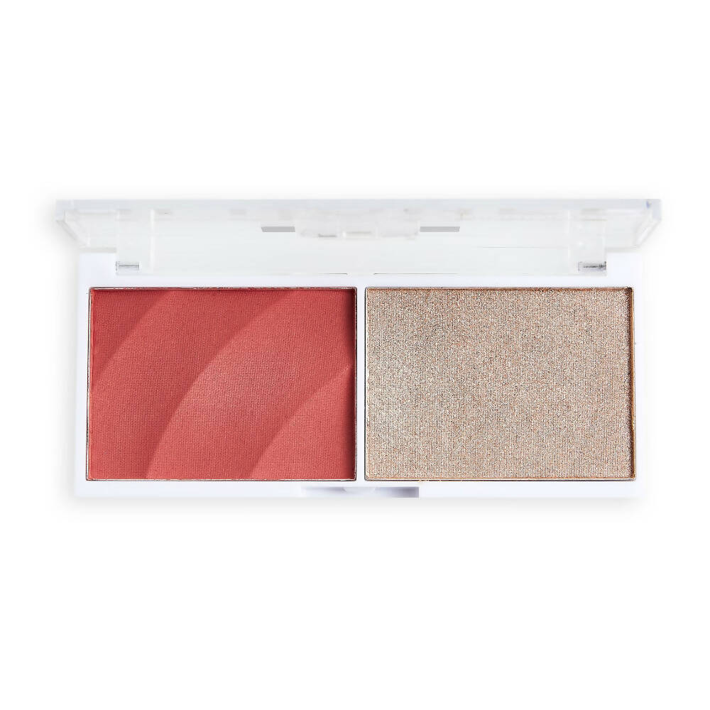 Revolution Relove Colour Play Blushed Duo - Cute | Grocsy