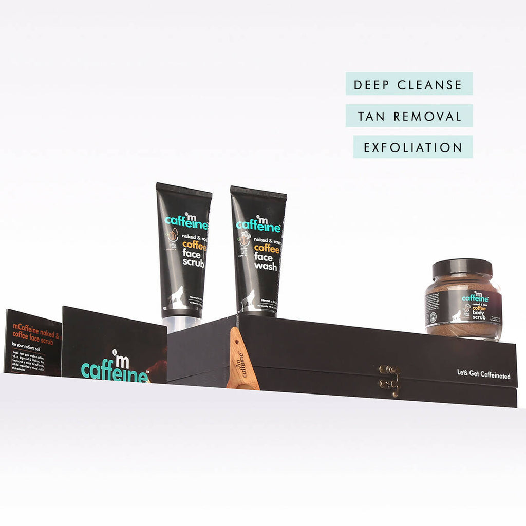 mCaffeine Coffee Moment Skin Care Gift Kit | Grocsy