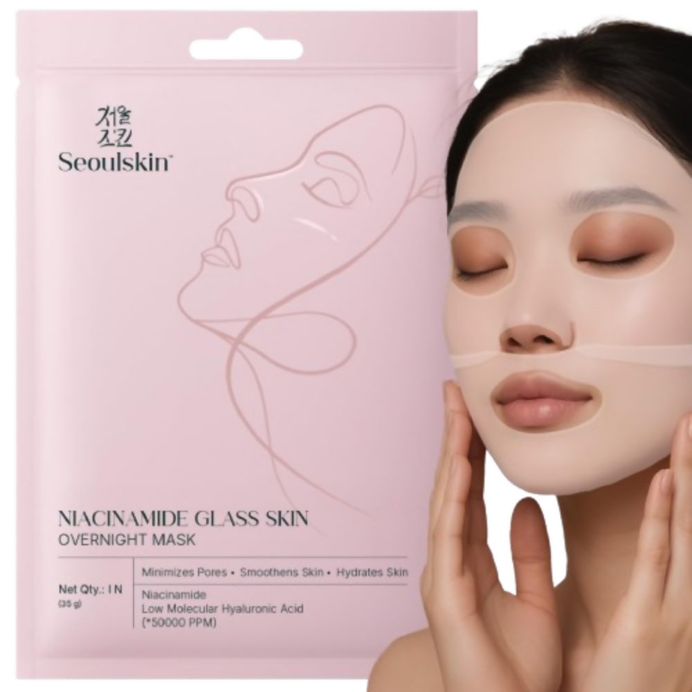 Seoulskin Niacinamide Glass Skin Overnight Mask – Korean Face Mask Sheet | Grocsy