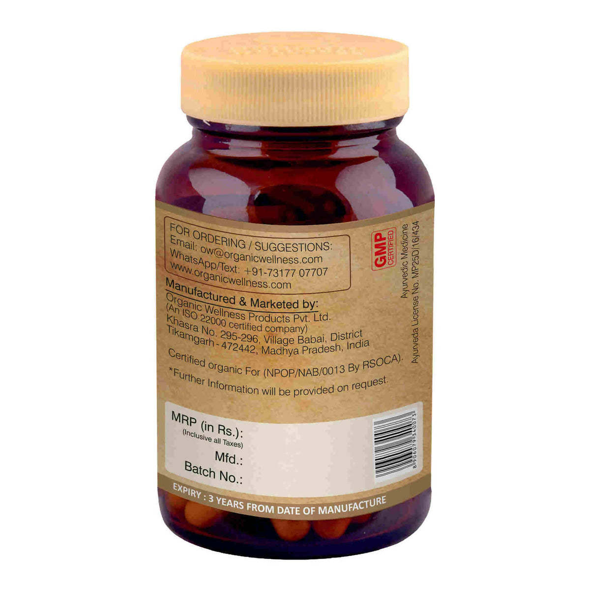 Organic Wellness Wheat Grass Capsules | Grocsy