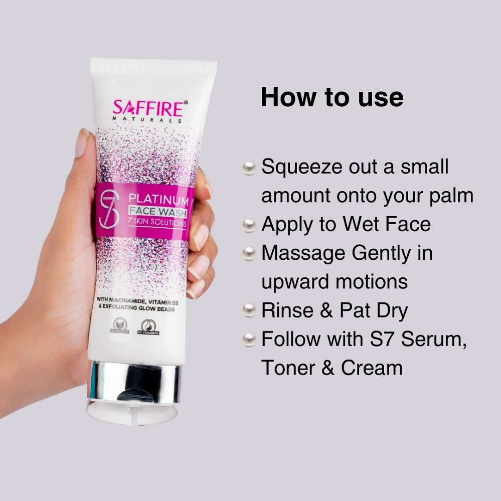 Saffire Naturals S7 Platinum Face Wash | Grocsy