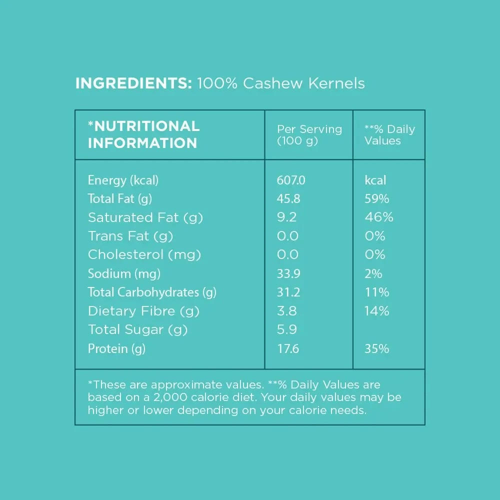 Open Secret Un-Junked Whole Cashews | Grocsy