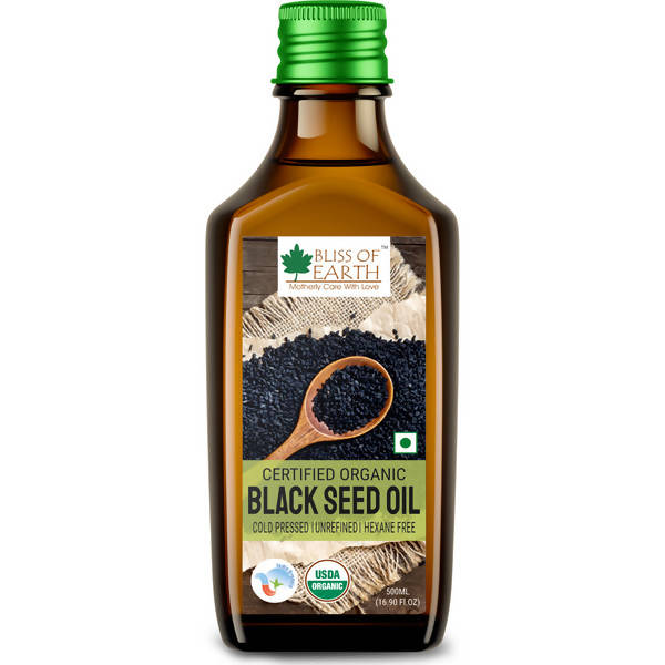 Bliss of Earth Certified Organic Black Seed Oil | Grocsy