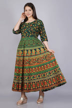 Vamika Multicolor Cotton Printed Party/Casual Wear Kurti (GAM12K) | Grocsy