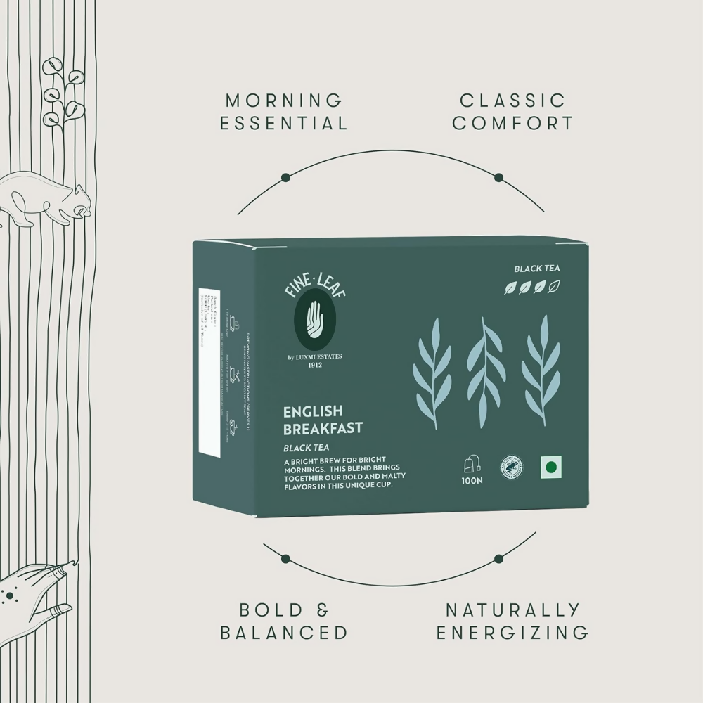 Luxmi Estates - Fine Leaf English Breakfast Black Tea | Grocsy