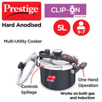 Prestige Svachh Clip-on Hard Anodised Pressure cooker | Grocsy