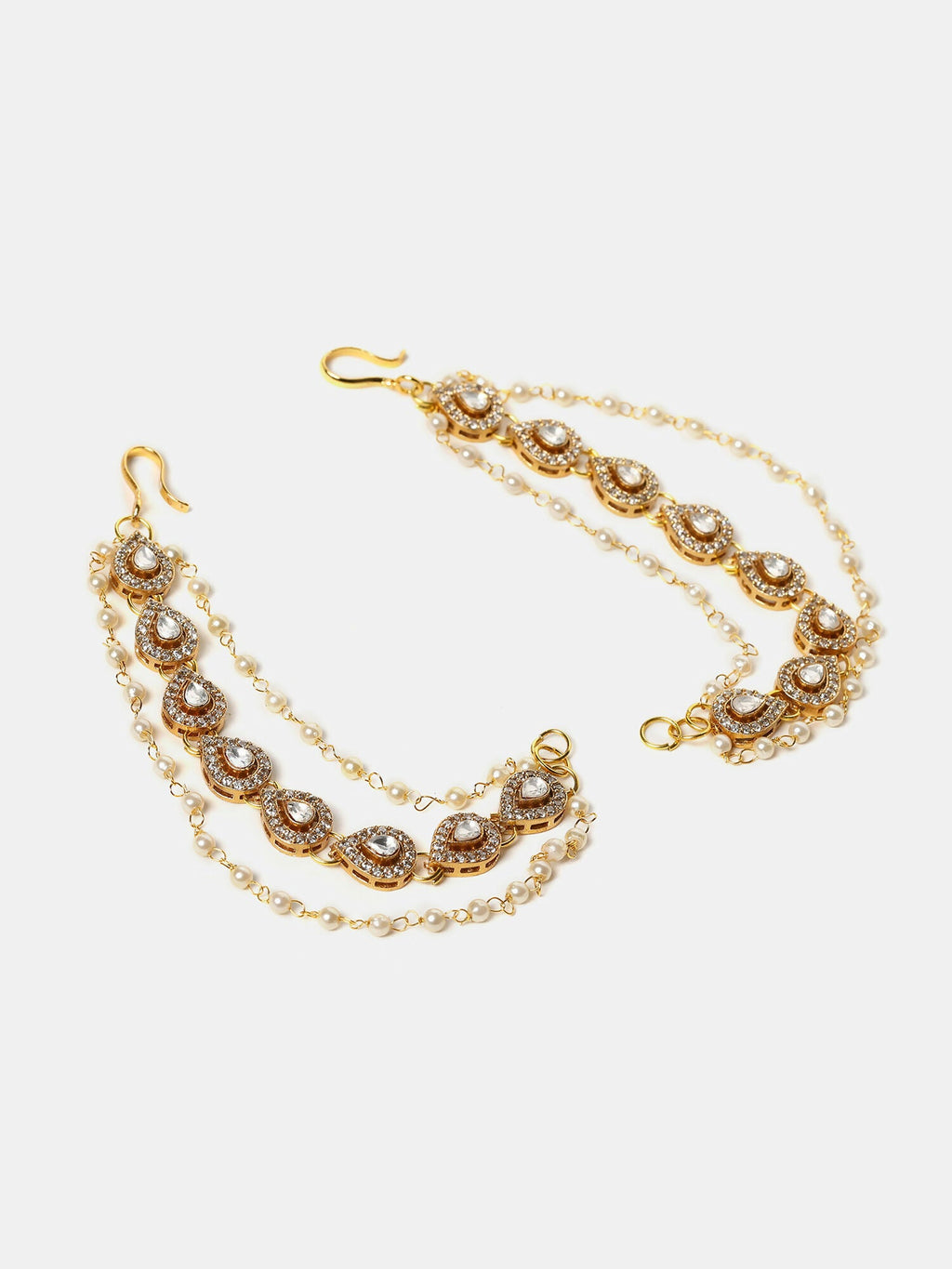 Ruby Raang Gold Plated Ear Chain | Grocsy