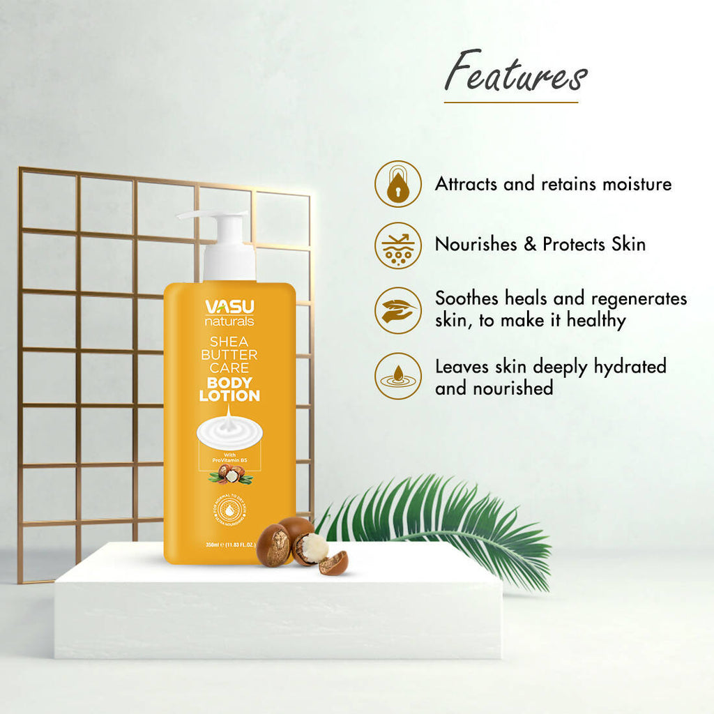 Vasu Healthcare Naturals Shea Butter Body Lotion | Grocsy