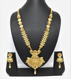 Joban Fashion Mango Design Gold Pure Brass With Rajwadi Polish Necklace Set | Grocsy