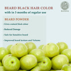 Buddha Natural Beard & Moustache Black Color | Grocsy
