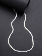 NVR Women's Set of 2 Silver & Gold Rhodium-Plated Minimal Chain | Grocsy