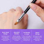 Gleva Concealer Brush Under Eye Mini Dual | Grocsy