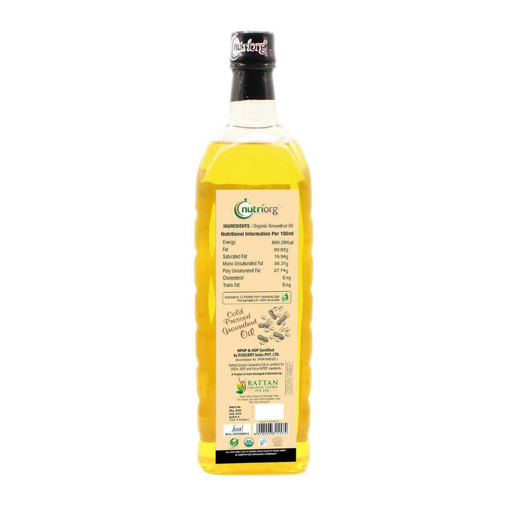 Nutriorg Organic Groundnut Oil | Grocsy