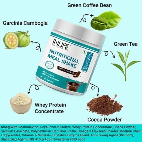 Inlife Nutritional Meal Shake Powder Chocolate Flavour | Grocsy