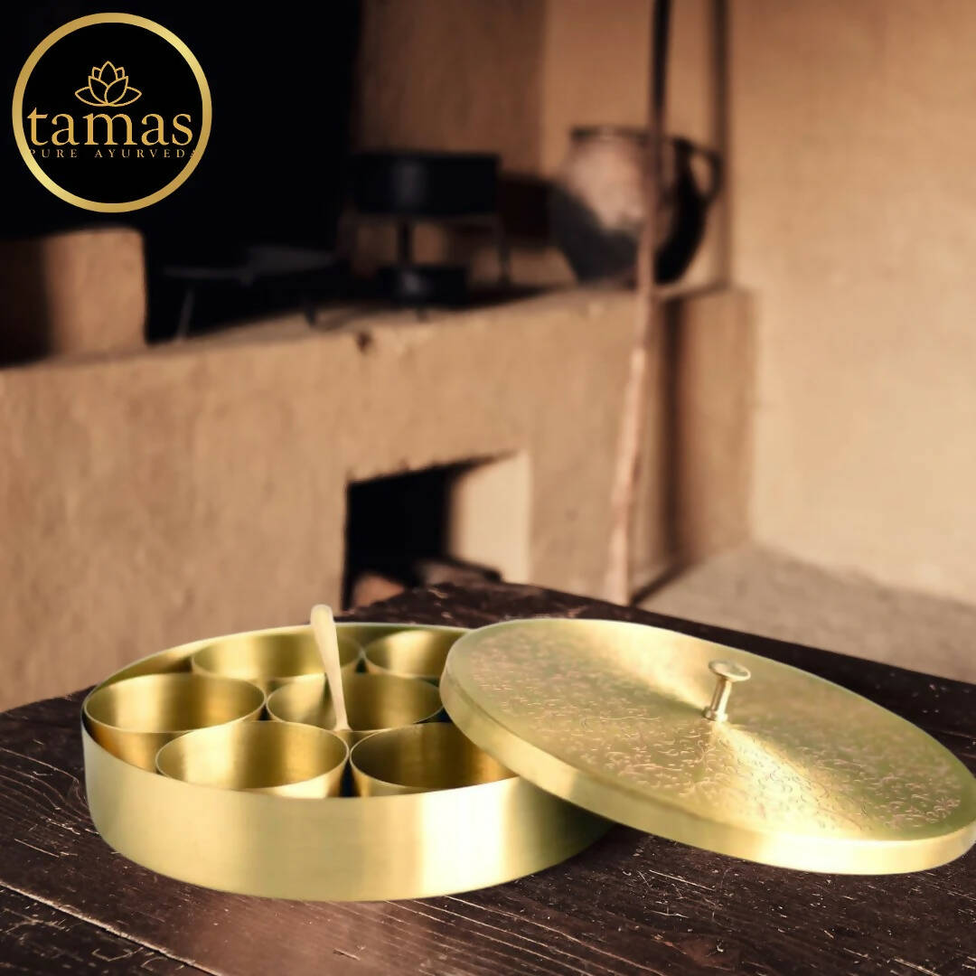 Tamas Brass Spice / Masala Box | Grocsy