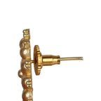 Joban Fashion Women Matte Gold Brass Jhumka | Grocsy