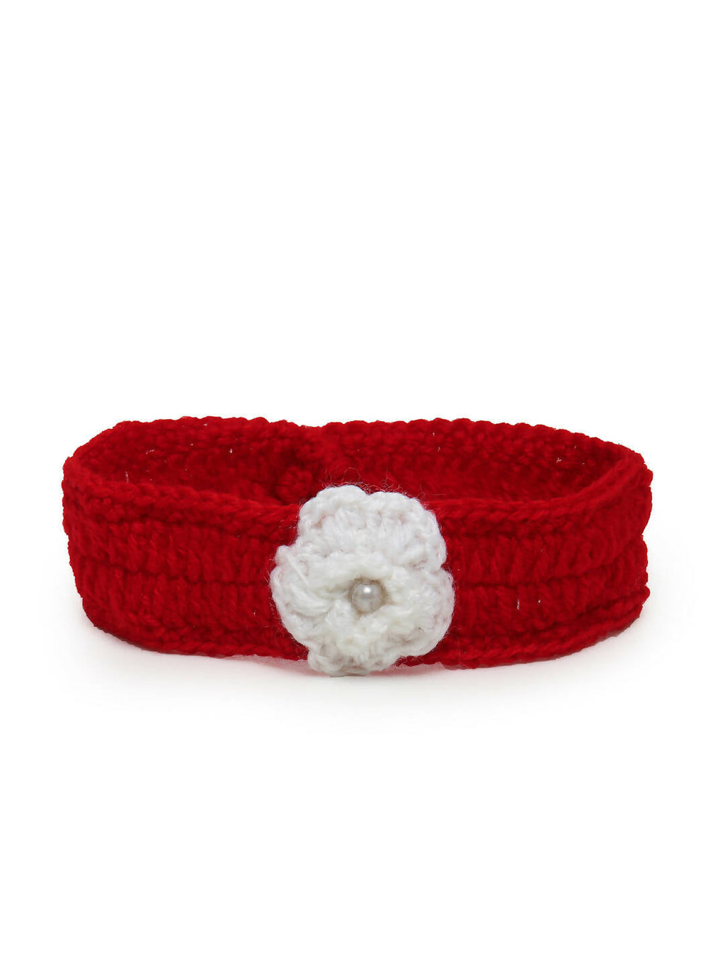 ChutPut Hand knitted Crochet Red Wedding Wool Dress For Baby Girls | Grocsy