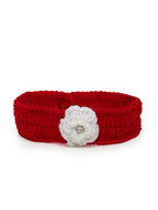 ChutPut Hand knitted Crochet Red Wedding Wool Dress For Baby Girls | Grocsy