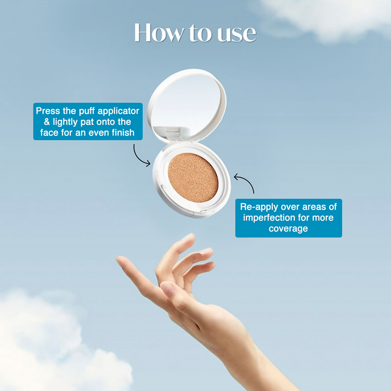 The Face Shop Air Cotton Cushion SPF 50+ PA++++ - 203 Beige | Grocsy
