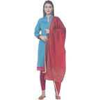 A R Silk Red Color Silk Siroski Silk Dupattas and Chunnis | Grocsy
