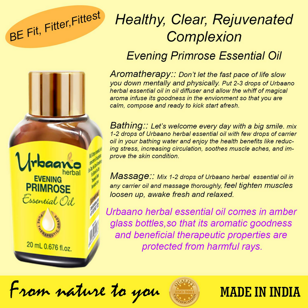 Urbaano Herbal Evening Primrose Essential Oil | Grocsy