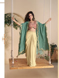 Aarshi Fashions Red Silk Indowestern | Grocsy
