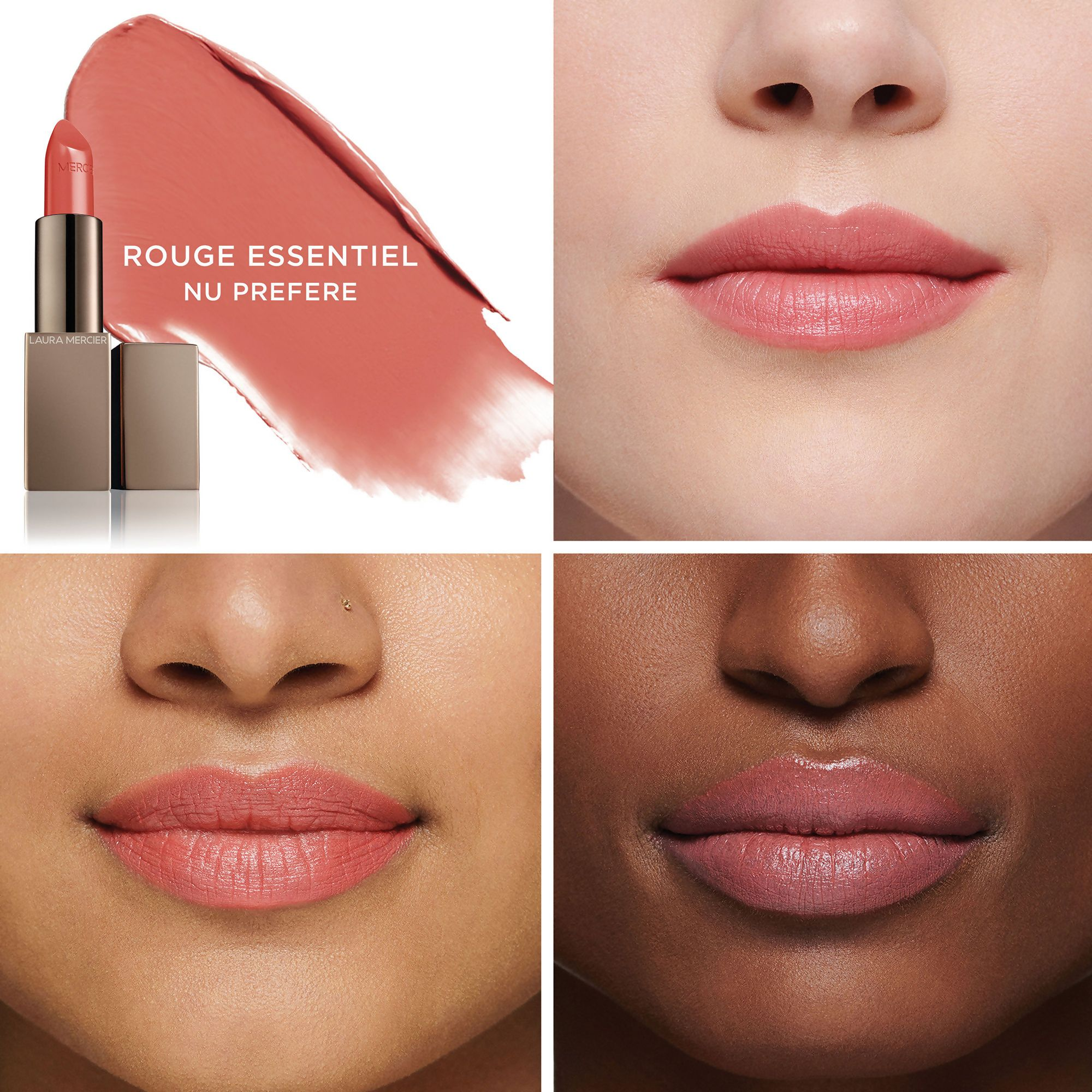 Laura Mercier Rouge Essentiel Silky Creme Lipstick - Nu Prefere | Grocsy