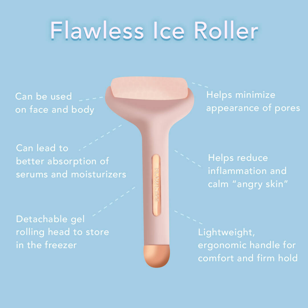Favon Ice Roller Face Massager Tool with Cool Gel Beads for Cold Massage | Grocsy