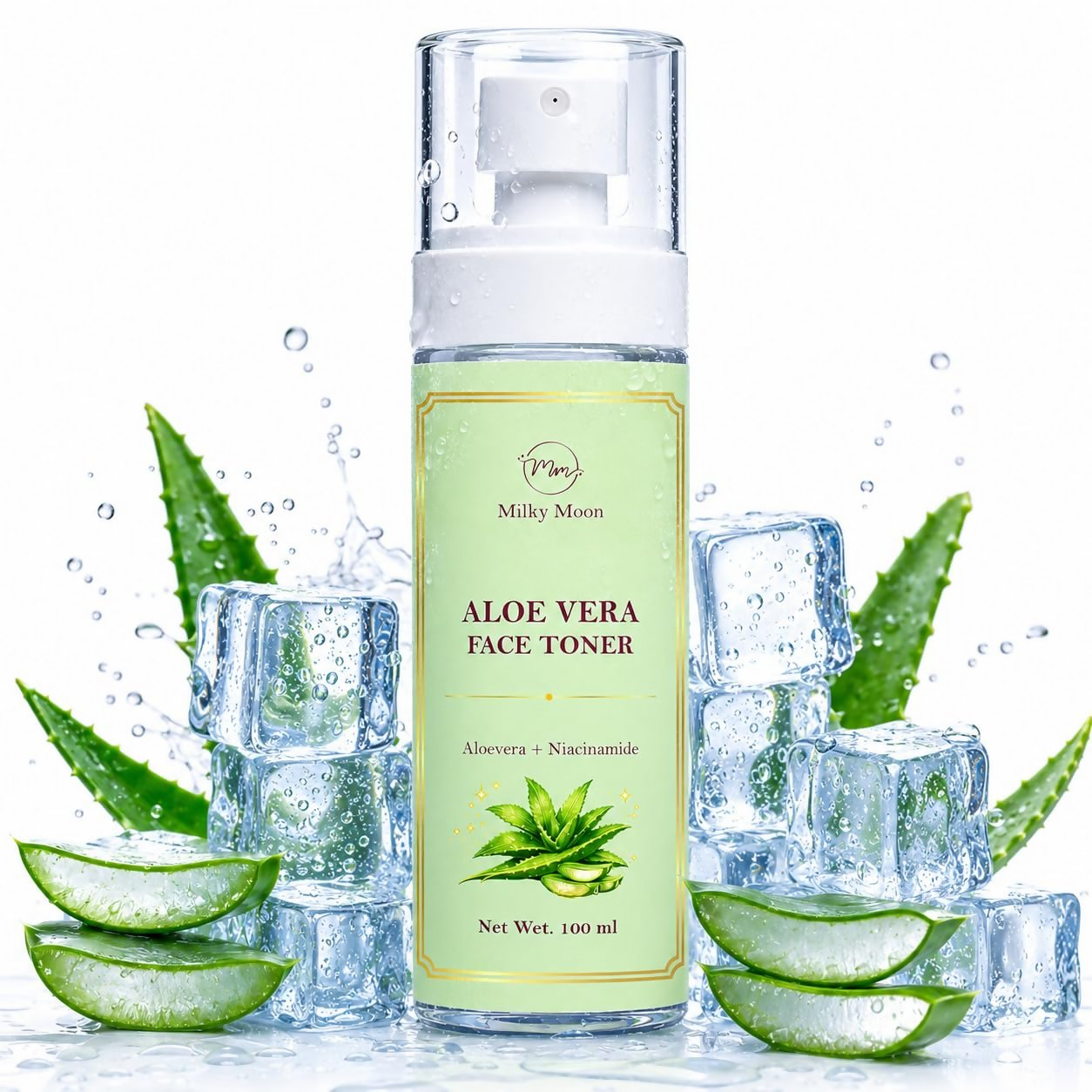 Milky Moon Aloe Vera Toner Instant Cooling & Hydrating Face Toner | Grocsy